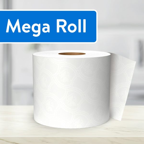 Great Value Soft & Strong Premium Toilet Paper, 12 Mega Rolls, 380 Sheets per Roll
