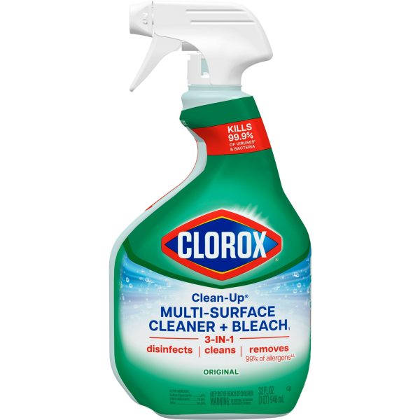 Clorox Clean-Up All Purpose Cleaner Spray with Bleach, Spray Bottle, Original, 32 fl oz