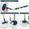SUGARDAY Spin Mop and Bucket with Wringer Set for Floors Cleaning Heavy duty System, Green